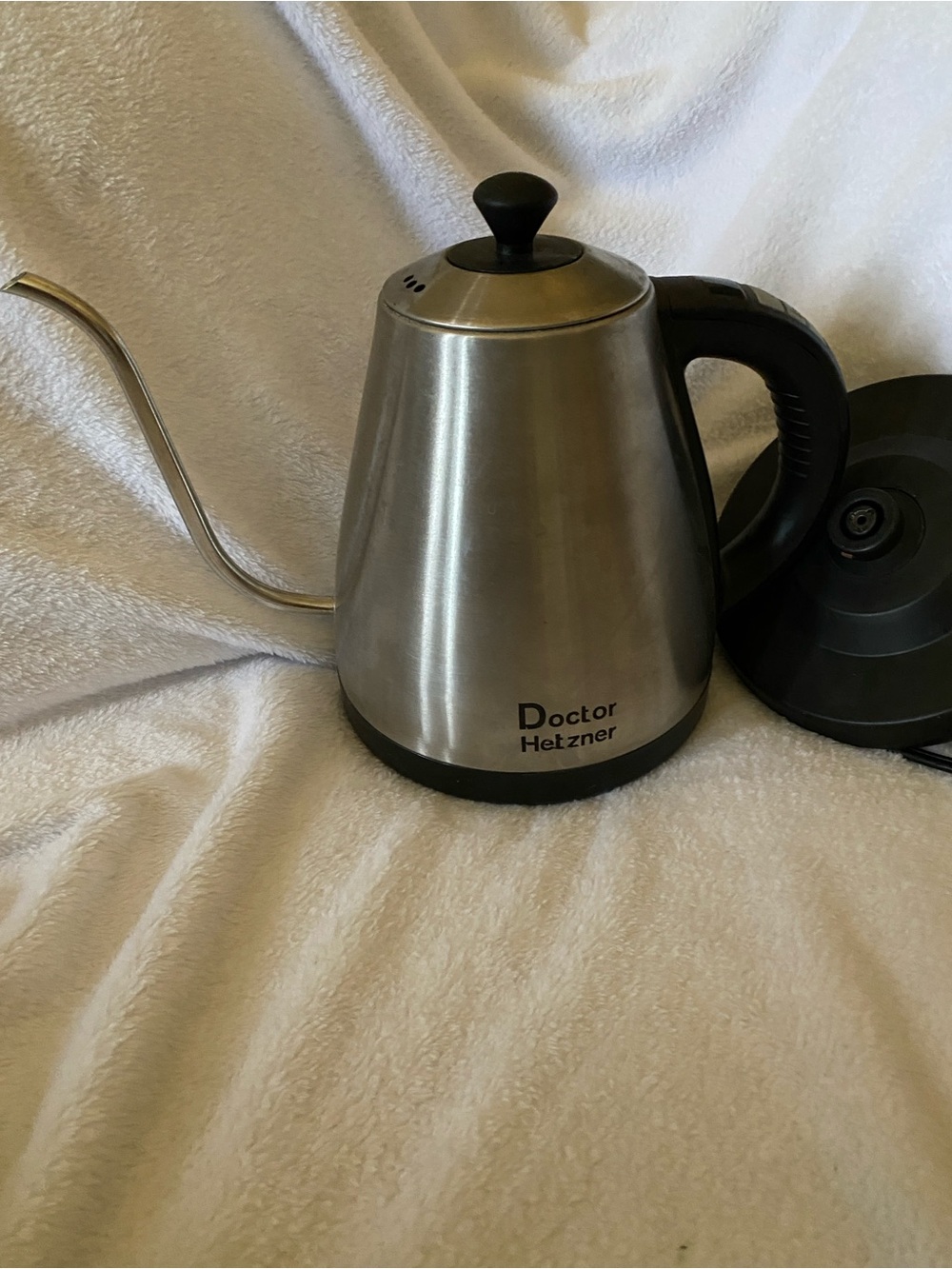 Stainless Steel Gooseneck Kettle in Silver
